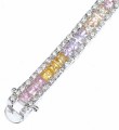 Sterling Silver Multi Colored CZ Bracelet